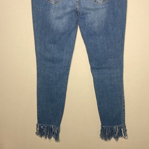 Free People We The Free Great Heights Frayed Hem Skinny Jeans Denim Pants 28 - Picture 8 of 9